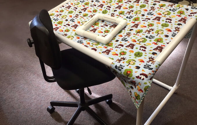 diy quilting frame for sewing machine