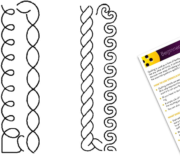 how to use our quilting templates